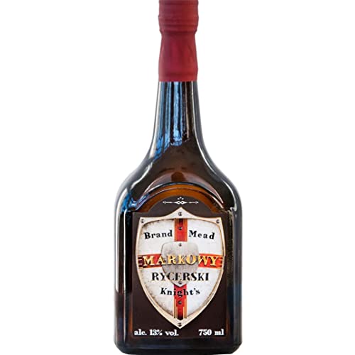 Markowy Rycerski Trójniak Honig (Drittel) 0,75L | Met Honigwein Metwein Honigmet | 750 ml | 13% Alkohol | Mazurskie Miody | Geschenkidee | 18+ von eHonigwein.de Premium Quality