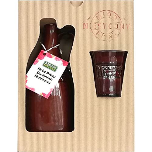 Met Dwójniak Malinowy-Halber Himbeere Geschenkset im Karton mit Keramikbechern | 600ml | 16% Alkohol Metwein | Polnische Produktion Met Dwójniak Malinowy-Halber Himbeere Geschenkset im Karton mit Keramikbechern | 600ml | 16% Alkohol Metwein | Polnische Produktion von eHonigwein.de Premium Quality