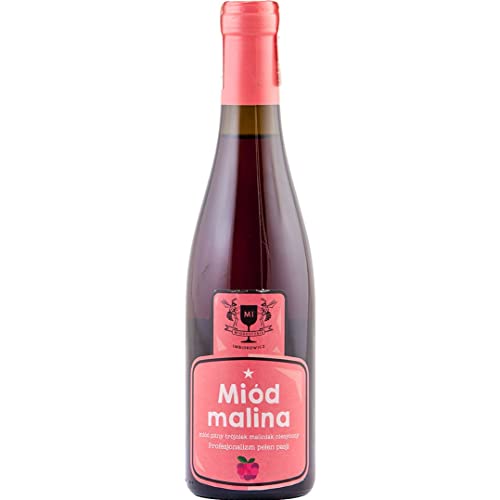 Miód Malina Trójniak Honig (Himbeermet Drittel) 0,375L | Met Honigwein Metwein Honigmet | 375 ml | 14% Alkohol | Imbiorowicz | Geschenkidee | 18+ von eHonigwein.de Premium Quality