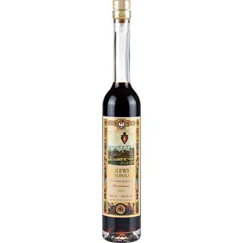 Nalewka Staropolska Wisniowa Miodowa 2012 0,2L - Kirsch-Honiglikör | Aromatisierter Wodka |200 ml | 18.4% Alkohol | Nalewki Staropolskie | Geschenkidee | 18+ von eHonigwein.de Premium Quality