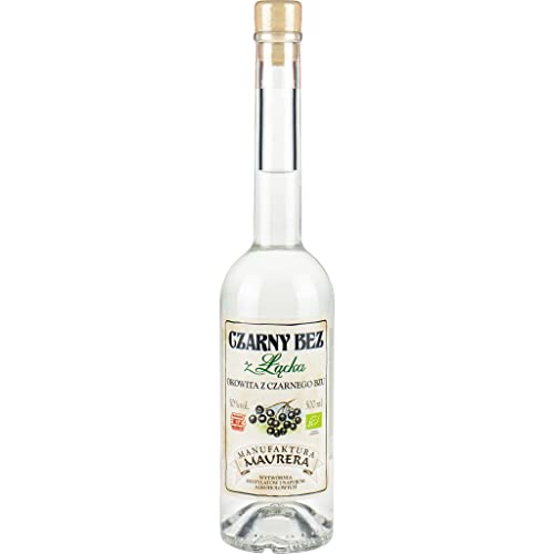 Okowita Maurera Czarny Bez z Łącka Bio (Holunderokowita) 0,5L | Flavoured Vodka, Okovita |500 ml | 50% Alkohol | Manufaktura Maurera | Geschenkidee | 18+ von eHonigwein.de Premium Quality