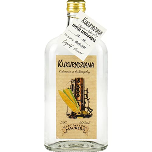 Okowita Maurera Kukurydziana (Maisokowita) 0,5L | Vodka, Okovita |500 ml | 55% Alkohol | Manufaktura Maurera | Geschenkidee | 18+ von eHonigwein.de Premium Quality