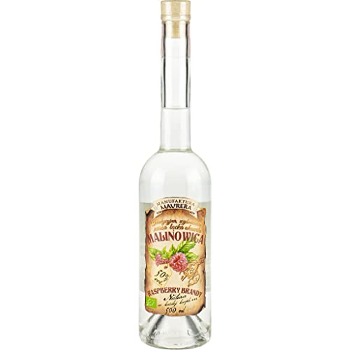 Okowita Maurera Malinowica Bio (Himbeerenokowita) 0,5L | Flavoured Vodka, Okovita |500 ml | 50% Alkohol | Manufaktura Maurera | Geschenkidee | 18+ von eHonigwein.de Premium Quality