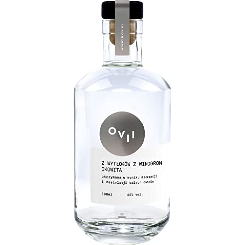 Okowita OVII z wytłoków winogron (Okowita aus Traubentrester) 0,5L | Flavoured Vodka, Okovita |500 ml | 40% Alkohol | Drake Distillery | Geschenkidee | 18+ von eHonigwein.de Premium Quality