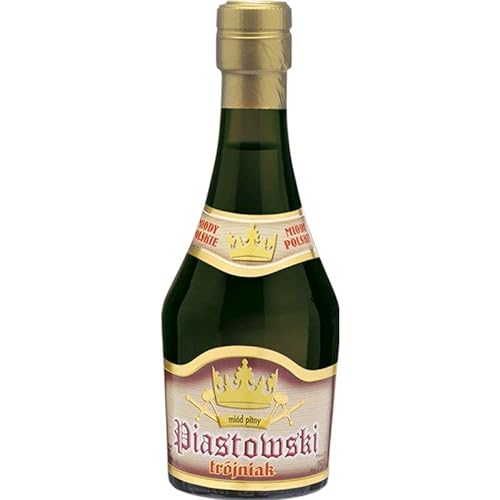 Piastowski Trójniak Honig (Drittel) 0,25L | Met Honigwein Metwein Honigmet | 250 ml | 13% Alkohol | Apis | Geschenkidee | 18+ von eHonigwein.de Premium Quality