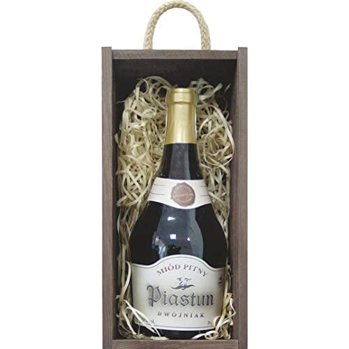 Piastun Met Dwójniak-Halber Geschenkset in einer leichten Holzbox | 750ml | 16% Alkohol Metwein | Polnische Produktion Piastun Met Dwójniak-Halber Geschenkset in einer leichten Holzbox | 750ml | 16% Alkohol Metwein | Polnische Produktion von eHonigwein.de Premium Quality