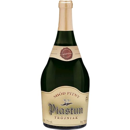 Piastun Trójniak Honig (Drittel) 0,75L | Met Honigwein Metwein Honigmet | 750 ml | 13% Alkohol | Apis | Geschenkidee | 18+ von eHonigwein.de Premium Quality