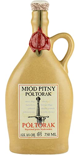Półtorak-Półtorak-Honig | 750 ml | 16% Alkohol Metwein | Polnische Produktion | Geschenkidee | 18+ (Keramik) von eHonigwein.de Premium Quality