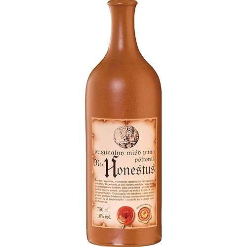 Rex Honestus – Półtorak – Honig (Eineinhalber) 0,75L im Steinzeuggefäß von eHonigwein.de Premium Quality