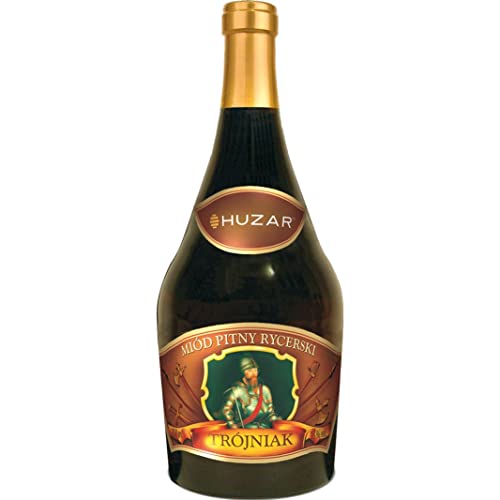 Rycerski Trójniak Honig (Drittel) 0,75L | Met Honigwein Metwein Honigmet | 750 ml | 13% Alkohol | Huzar | Geschenkidee | 18+ von eHonigwein.de Premium Quality