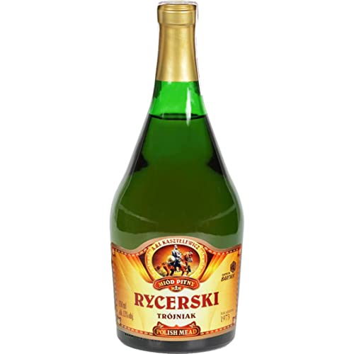Rycerski Trójniak Honig (Drittel) 0,75L | Met Honigwein Metwein Honigmet | 750 ml | 13% Alkohol | Sądecki Bartnik | Geschenkidee | 18+ von eHonigwein.de Premium Quality