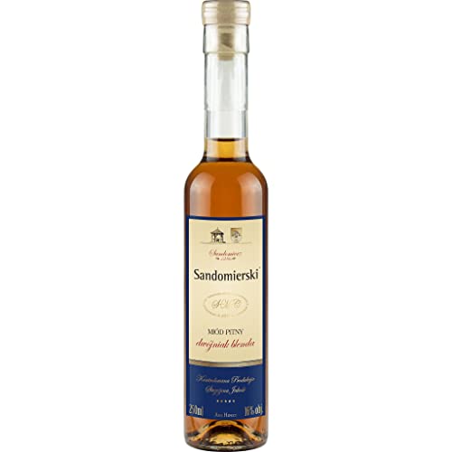 Sandomierski Blenda Dwójniak Honig (Halber) 0,25L | Met Honigwein Metwein Honigmet | 250 ml | 16% Alkohol | Ami Honey | Geschenkidee | 18+ von eHonigwein.de Premium Quality