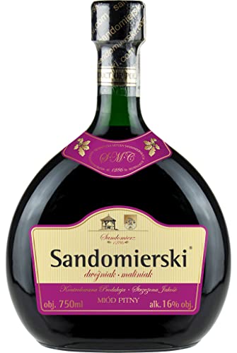 Sandomierski Met Himbeer Halber Met Dwójniak-Honig | Met Honigwein Metwein Honigmet | 750 ml | 16% Alkohol | Polnische Produktion | Geschenkidee | 18+ Sandomierski Met Himbeer Halber Met Dwójniak-Honig | Met Honigwein Metwein Honigmet | 750 ml | 16% Alkohol | Polnische Produktion | Geschenkidee | 18+ von eHonigwein.de Premium Quality