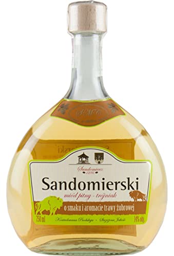 Sandomierski Bisongras Drittel Met Trójniak-Honig | Met Honigwein Metwein Honigmet | 750 ml | 13% Alkohol | Polnische Produktion | Geschenkidee | 18+ Sandomierski Bisongras Drittel Met Trójniak-Honig | Met Honigwein Metwein Honigmet | 750 ml | 13% Alkohol | Polnische Produktion | Geschenkidee | 18+ von eHonigwein.de Premium Quality