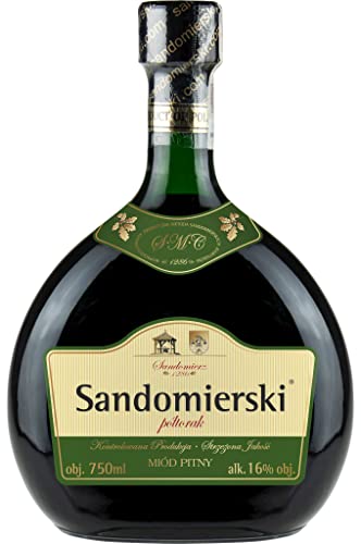 Sandomierski Met Honigwein Eineinhalber - Półtorak-Honig | 750 ml | 16% Alkohol Metwein | Polnische Produktion | Geschenkidee | 18+ von eHonigwein.de Premium Quality