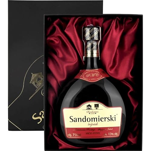 Sandomierski Met Trójniak-Drittel Geschenkset in einer seidenwattierten Verpackung | Honigwein 750ml | 13% Alkohol Metwein | Polnische Produktion Sandomierski Met Trójniak-Drittel Geschenkset in einer seidenwattierten Verpackung | Honigwein 750ml | 13% Alkohol Metwein | Polnische Produktion von eHonigwein.de Premium Quality