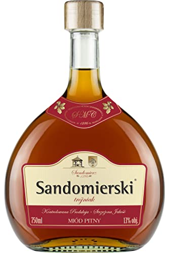 Sandomierski Sommer Drittel Met Trójniak-Honig | Met Honigwein Metwein Honigmet | 750 ml | 13% Alkohol | Polnische Produktion | Geschenkidee | 18+ von eHonigwein.de Premium Quality