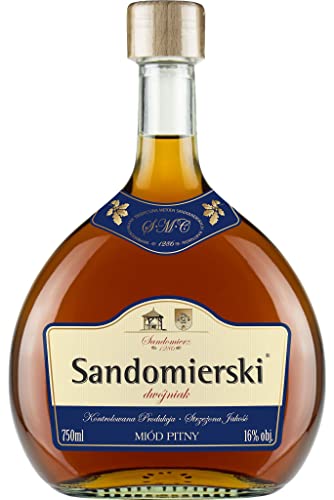 Sandomierski Sommer Halber Met Dwójniak-Honig | Met Honigwein Metwein Honigmet | 750 ml | 16% Alkohol | Polnische Produktion | Geschenkidee | 18+ Sandomierski Sommer Halber Met Dwójniak-Honig | Met Honigwein Metwein Honigmet | 750 ml | 16% Alkohol | Polnische Produktion | Geschenkidee | 18+ von eHonigwein.de Premium Quality