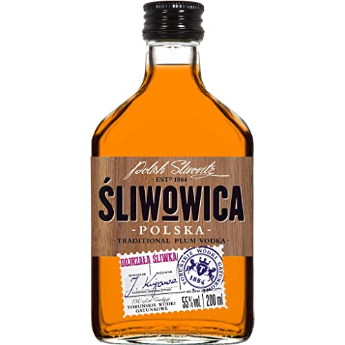 Slivovitz aus Polen QualitätsWodka 0,2L | Flavoured Vodka, Pflaumen-Wodka |200 ml | 55% Alkohol | Toruńskie Wódki Gatunkowe | Geschenkidee | 18+ von eHonigwein.de Premium Quality