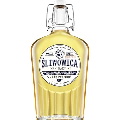 Śliwowica z Manufaktury (Sliwowitz) 0,5L | Flavoured Vodka, Pflaumen-Wodka |500 ml | 50% Alkohol | Manufaktura Wódki | Geschenkidee | 18+ von eHonigwein.de Premium Quality