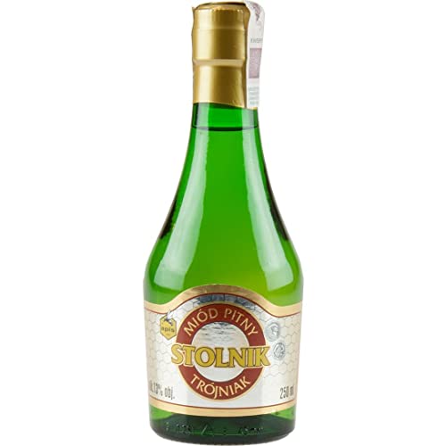 Stolnik Trójniak Honig (Drittel) 0,25L | Met Honigwein Metwein Honigmet | 250 ml | 13% Alkohol | Apis | Geschenkidee | 18+ von eHonigwein.de Premium Quality