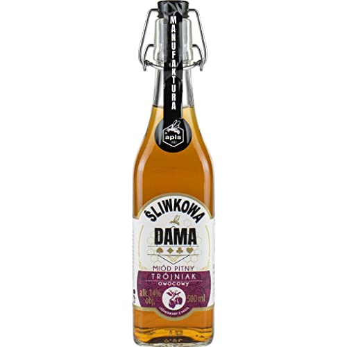 Trójniak Owocowy Śliwkowa Dama 500 ml | Met Honigwein Metwein Honigmet | 500 ml | 14% Alkohol | Apis | Geschenkidee | 18+ von eHonigwein.de Premium Quality