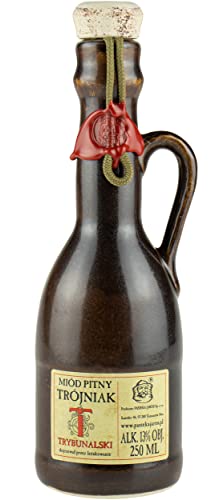 Trybunalski Met Himbeere Drittel Trójniak-Honig | Honigwein Metwein Honigmet | 250 ml | 13% Alkohol | Polnische Produktion | Geschenkidee | 18+ (Keramik) Trybunalski Met Himbeere Drittel Trójniak-Honig | Honigwein Metwein Honigmet | 250 ml | 13% Alkohol | Polnische Produktion | Geschenkidee | 18+ (Keramik) von eHonigwein.de Premium Quality