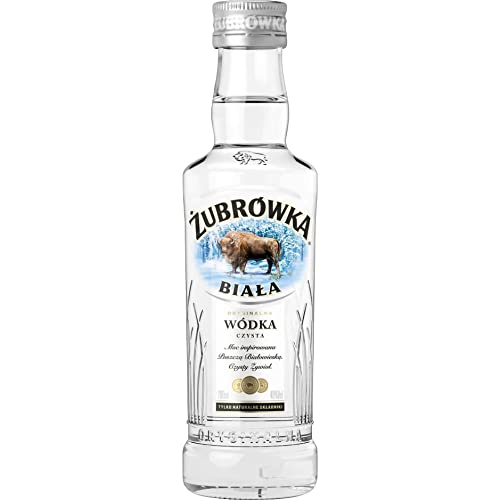 Weißer Wodka Żubrówka 0,2L | Vodka |200 ml | 40% Alkohol | Żubrówka | Geschenkidee | 18+ von eHonigwein.de Premium Quality
