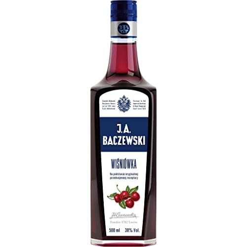 Wodka J.A. Baczewski Wiśniówka (KirschenWodka) 0,5L | Flavoured Vodka, Aromatisierter Wodka |500 ml | 38% Alkohol | J.A. Baczewski | Geschenkidee | 18+ von eHonigwein.de Premium Quality