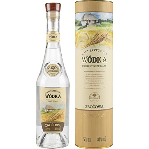 Wodka Manufakturowa Zbożowa (GetreideWodka) 0,5L in der Tube | Vodka |500 ml | 38% Alkohol | Old Polish Vodka | Geschenkidee | 18+ von eHonigwein.de Premium Quality