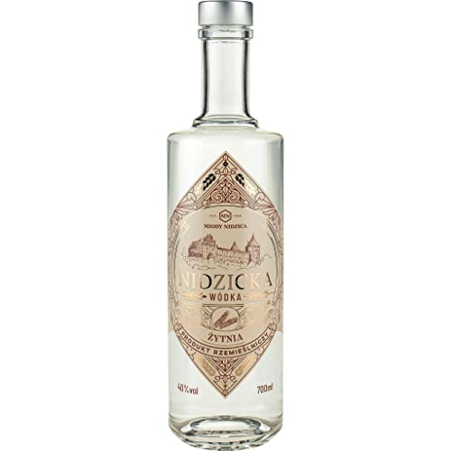 Wodka Nidzicka Żytnia 700 ml | Vodka |700 ml | 40% Alkohol | Miody Nidzica | Geschenkidee | 18+ von eHonigwein.de Premium Quality