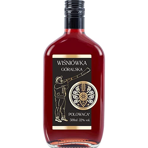 Wodka Polowaca Wiśniówka Góralska (KirschWodka) 0,5L | Flavoured Vodka, Aromatisierter Wodka |500 ml | 32% Alkohol | Mundivie | Geschenkidee | 18+ von eHonigwein.de Premium Quality