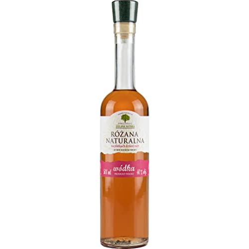 Wodka Różana Naturalna (Natürlicher RosenWodka) 0,5L | Flavoured Vodka, Aromatisierter Wodka |500 ml | 40% Alkohol | Old Polish Vodka | Geschenkidee | 18+ von eHonigwein.de Premium Quality