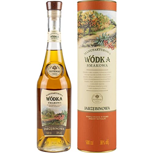 Wodka Smakowa Manufakturowa Jarzębinowa (Aromatisierter EbereschenWodka) 0,5L in der Tube | Flavoured Vodka |500 ml | 38% Alkohol | Old Polish Vodka | Geschenkidee | 18+ von eHonigwein.de Premium Quality