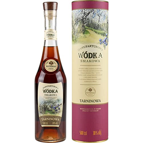 Wodka Smakowa Manufakturowa Tarninowa (Aromatisierter SchlehenWodka) 0,5L in der Tube | Flavoured Vodka, Aromatisierter Wodka |500 ml | 38% Alkohol | Old Polish Vodka | Geschenkidee | 18+ von eHonigwein.de Premium Quality