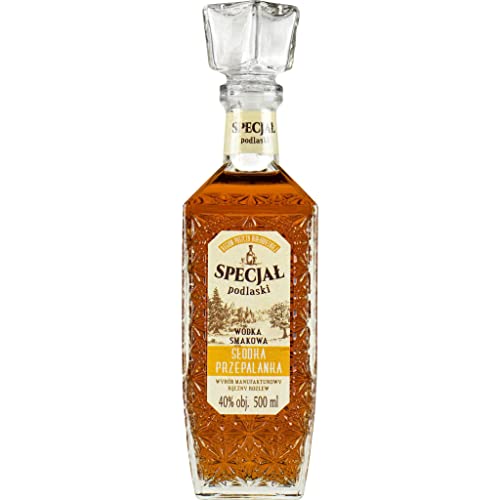 Wodka Smakowa Specjał Podlaski Słodka Przepalanka (Aromatisierter gebrannter Wodka) 0,5L | Flavoured Vodka |500 ml | 40% Alkohol | Old Polish Vodka | Geschenkidee | 18+ von eHonigwein.de Premium Quality