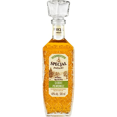 Wodka Smakowa Specjał Podlaski Słodki Pigwowiec (Aromatisierter ZierquittenWodka) 0,5L | Flavoured Vodka, Aromatisierter Wodka |500 ml | 40% Alkohol | Old Polish Vodka | Geschenkidee | 18+ von eHonigwein.de Premium Quality