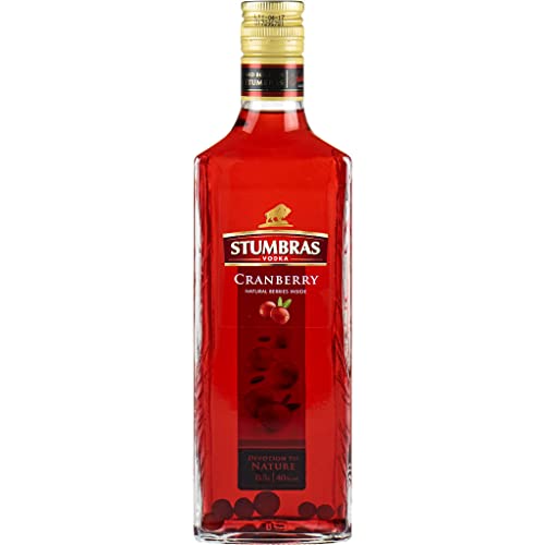 Wodka Stumbras Cranberry żurawinowa 0,5L - MoosbeerenWodka | Flavoured Vodka, Aromatisierter Wodka |500 ml | 40% Alkohol | Stumbras | Geschenkidee | 18+ von eHonigwein.de Premium Quality