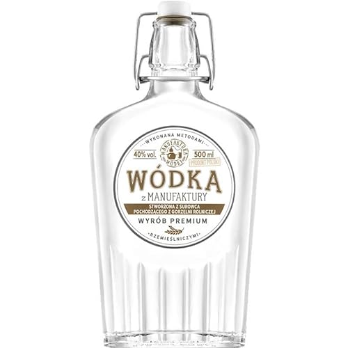 Wodka z Manufaktury 0,5L | Brandy |500 ml | 40% Alkohol | Manufaktura Wódki | Geschenkidee | 18+ von eHonigwein.de Premium Quality