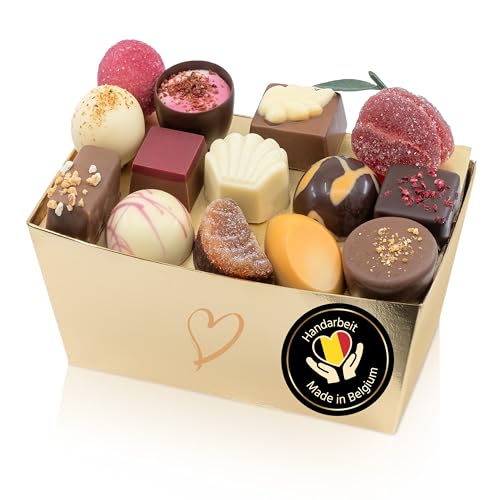 ePralinchen handverarbeitete belgische Luxus-Pralinen | Summer Edition 500g | sommerliche Pralinenmischung mit Frucht, Karamell, Gelee uvm. | ohne Alkohol | köstliche Schokolade made in Belgium von ePralinchen