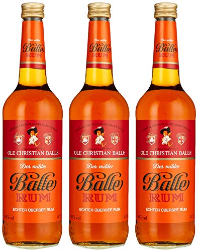 Balle Rum (3 x 0,7 l) - Der milde Rum aus Übersee von ebaney
