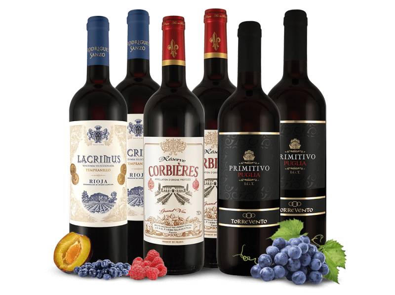 Rotwein Spar-Wochen-Paket von ebrosia Weinwelt