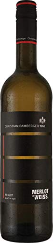 Christian Bamberger Merlot Blanc de Noir (1x 0,75l) Weißwein trocken von Ebrosia