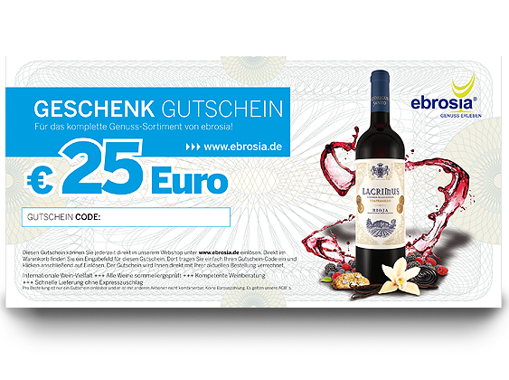 Geschenkgutschein 25 Euro von ebrosia