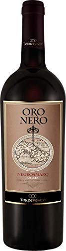 Torrevento Negroamaro Oro Nero Puglia IGT - Italien-Apulien (1x 0,75l) Rotwein trocken von Ebrosia
