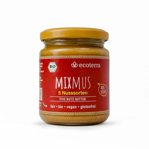 ecoterra Bio Nussmus | 100% Nüsse | vegan | glutenfrei | Fair | 250 g von ecoterra