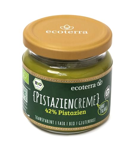 ecoterra Bio Pistazien Creme | 42% Pistazien | Brotaufstrich | Gourmet | glutenfrei | Fairtrade von ecoterra
