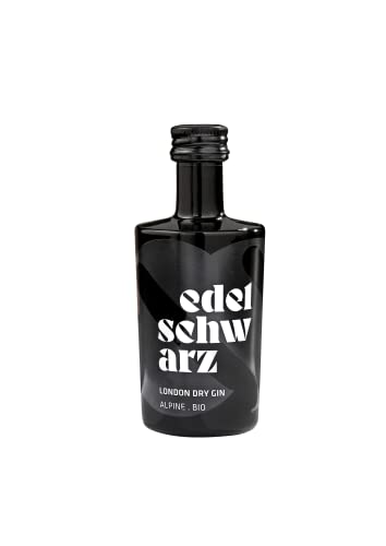 edelschwarz Alpine Bio Gin, Miniature 50ml, 47% vol. - premium handcrafted London Dry Gin - 17 ausgewählte alpine bio botanicals - Qualität Made in Südtirol edelschwarz Alpine Bio Gin, Miniature 50ml, 47% vol. - premium handcrafted London Dry Gin - 17 ausgewählte alpine bio botanicals - Qualität Made in Südtirol von edelschwarz