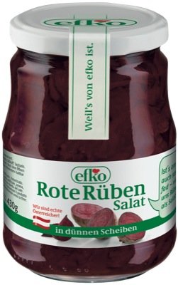 Efko Rote Rüben Scheiben 720ml 6 x 720 ml von efco