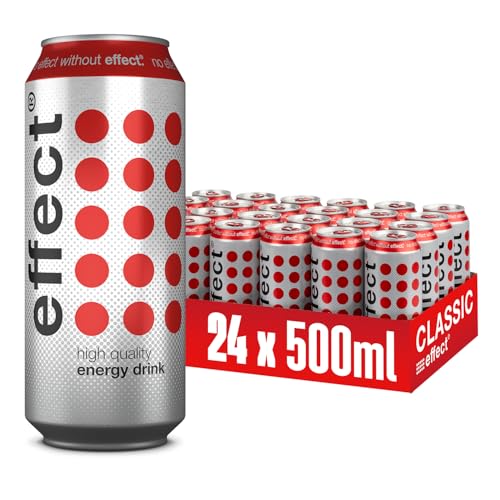effect Energy Drink CLASSIC – Tray mit 24 x 500 ml Energy Dosen Einweg, Koffeinhaltiges Erfrischungsgetränk mit B-Vitaminen – einzigartiger & erfrischender Geschmack, vegan effect Energy Drink CLASSIC – Tray mit 24 x 500 ml Energy Dosen Einweg, Koffeinhaltiges Erfrischungsgetränk mit B-Vitaminen – einzigartiger & erfrischender Geschmack, vegan von effect